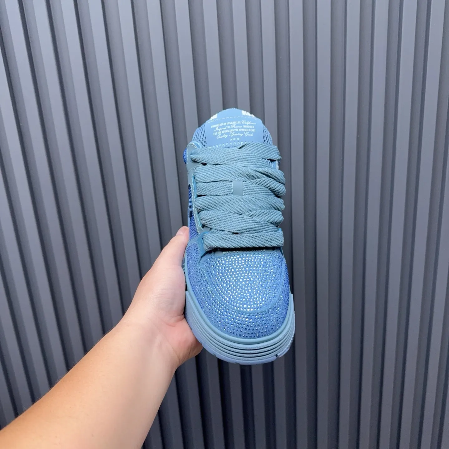 Men's shoes 💰760💰 AMIRI AMIRI fashion brand hot sale 🔥 Available all year round, couples 💑 Official website synchronization Imported fabrics 1⃣️ vs 1⃣️ replica, original factory special original sole, 35-45 (45. non-refundable)